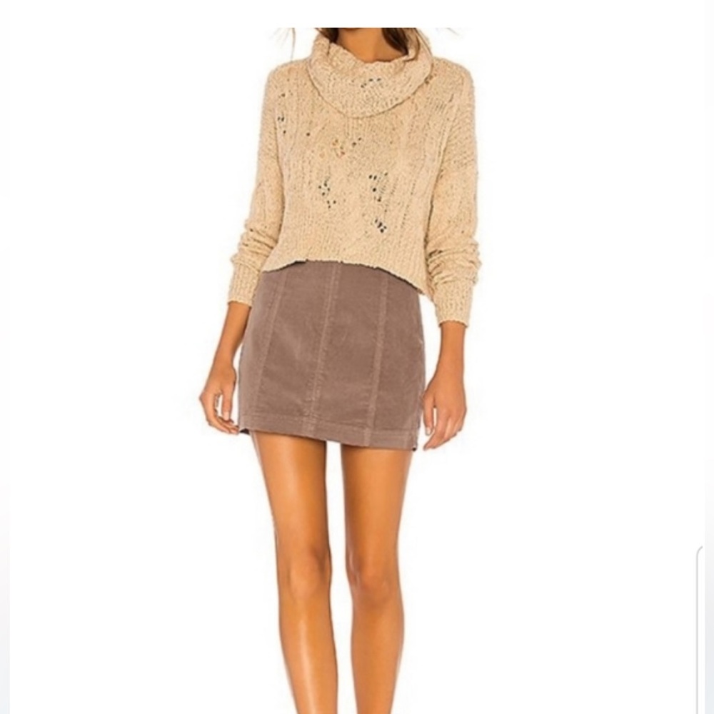 {Free People} Corduroy modern skirt